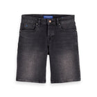 Black Ralston Slim Fit Denim Short