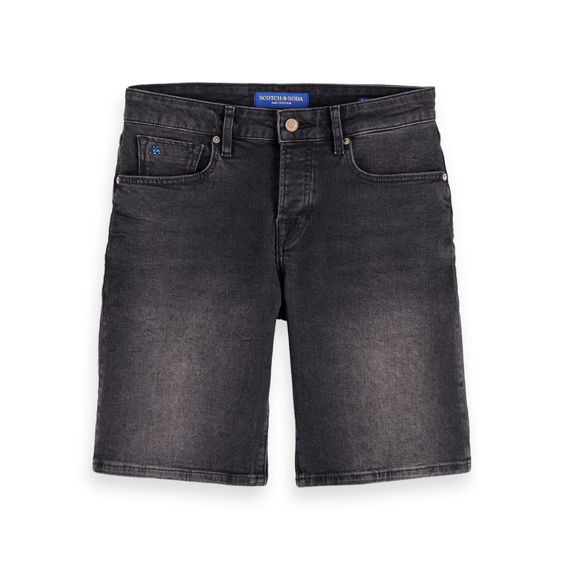 Black Ralston Slim Fit Denim Short