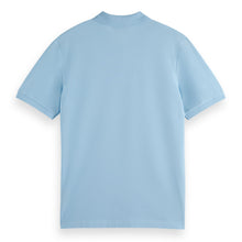Spring Blue Logo Pique Polo