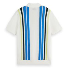 Swan Structured Knitted Striped Polo