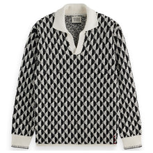Imagine Stripe White Textured Jacquard Sweater