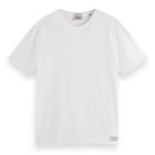 White Raw Edge Relaxed Fit T-Shirt
