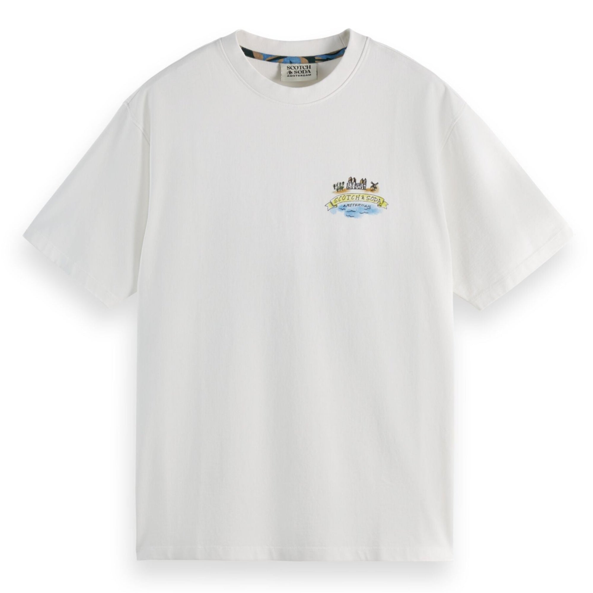 White Front And Back Artwork Relaxed T-Shirt