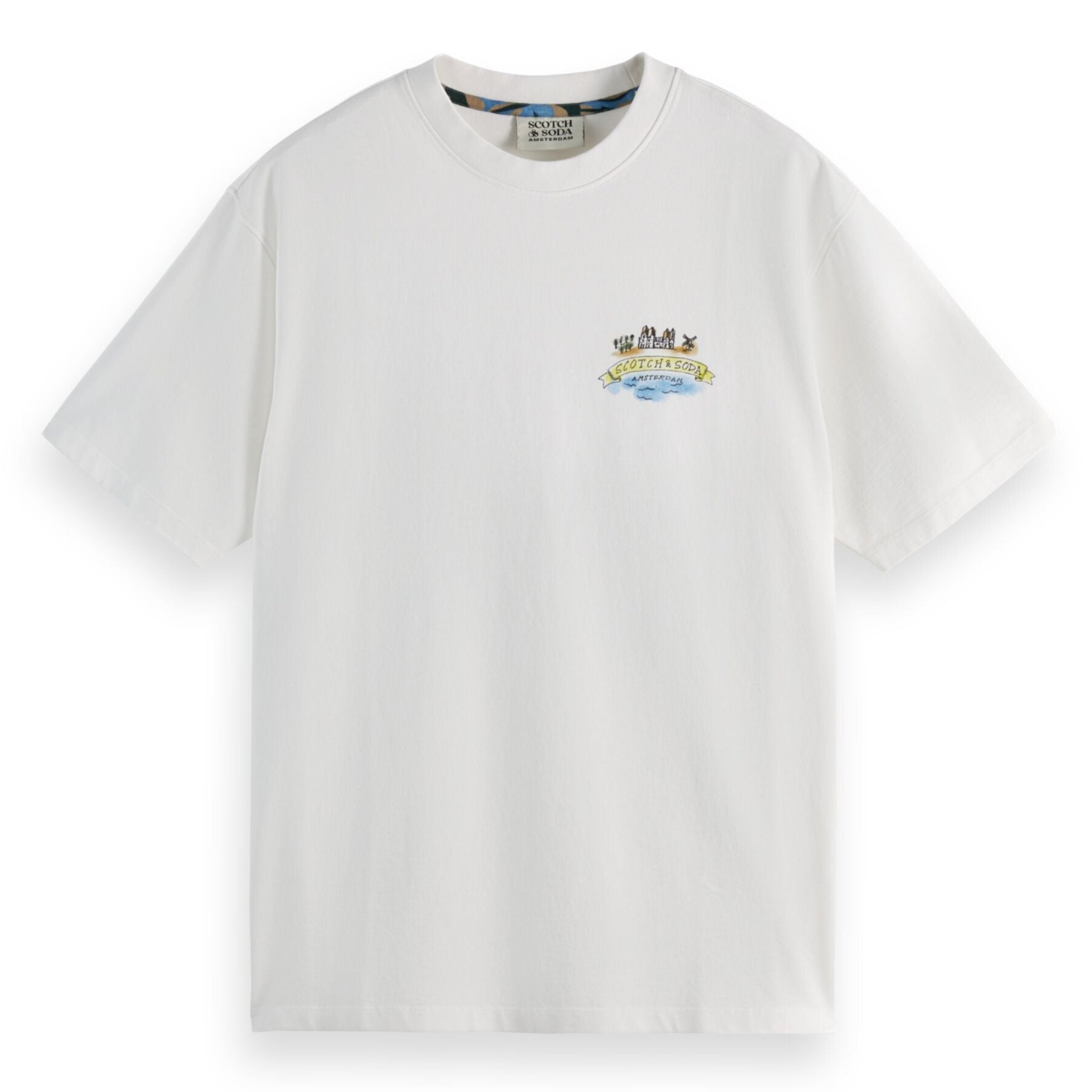 White Front And Back Artwork Relaxed T-Shirt