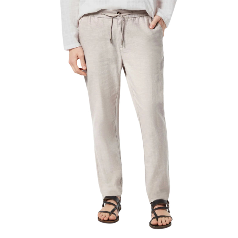 Gray Warren Cotton-Linen Twill Jogger