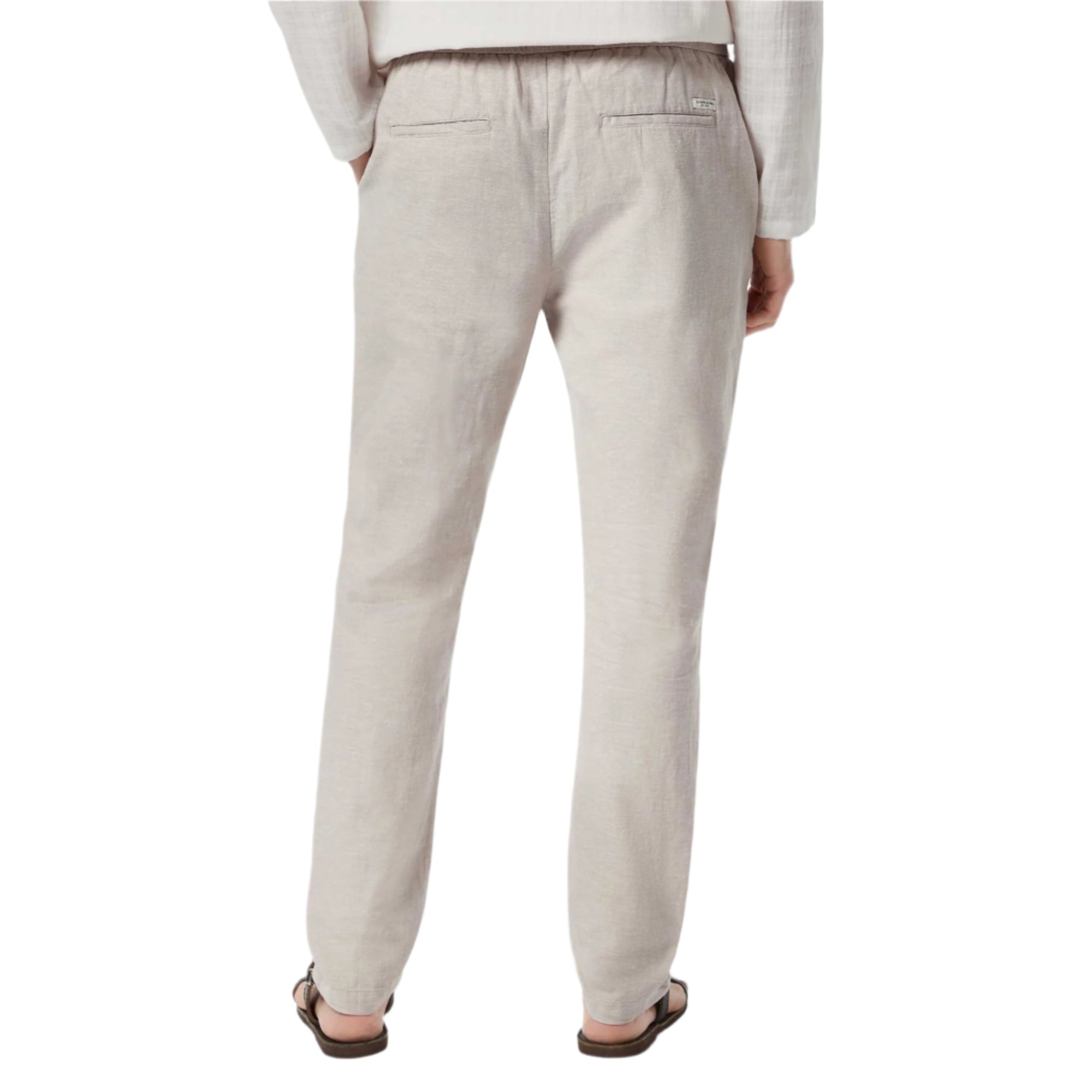 Gray Warren Cotton-Linen Twill Jogger