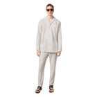 Gray Warren Cotton-Linen Twill Jogger