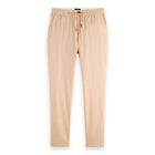Beige Warren Cotton-Linen Twill Jogger