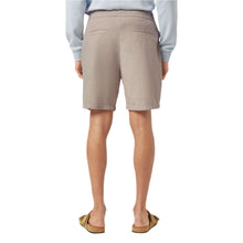 Gray Fave Cotton And Linen Twill Bermuda
