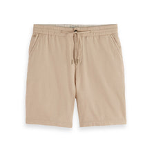 Beige Fave Cotton And Linen Twill Bermuda