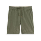 Army Fave Cotton And Linen Twill Bermuda