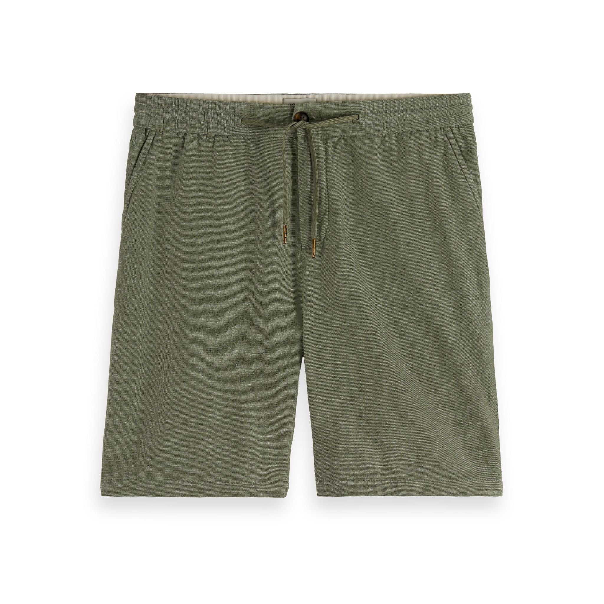 Army Fave Cotton And Linen Twill Bermuda