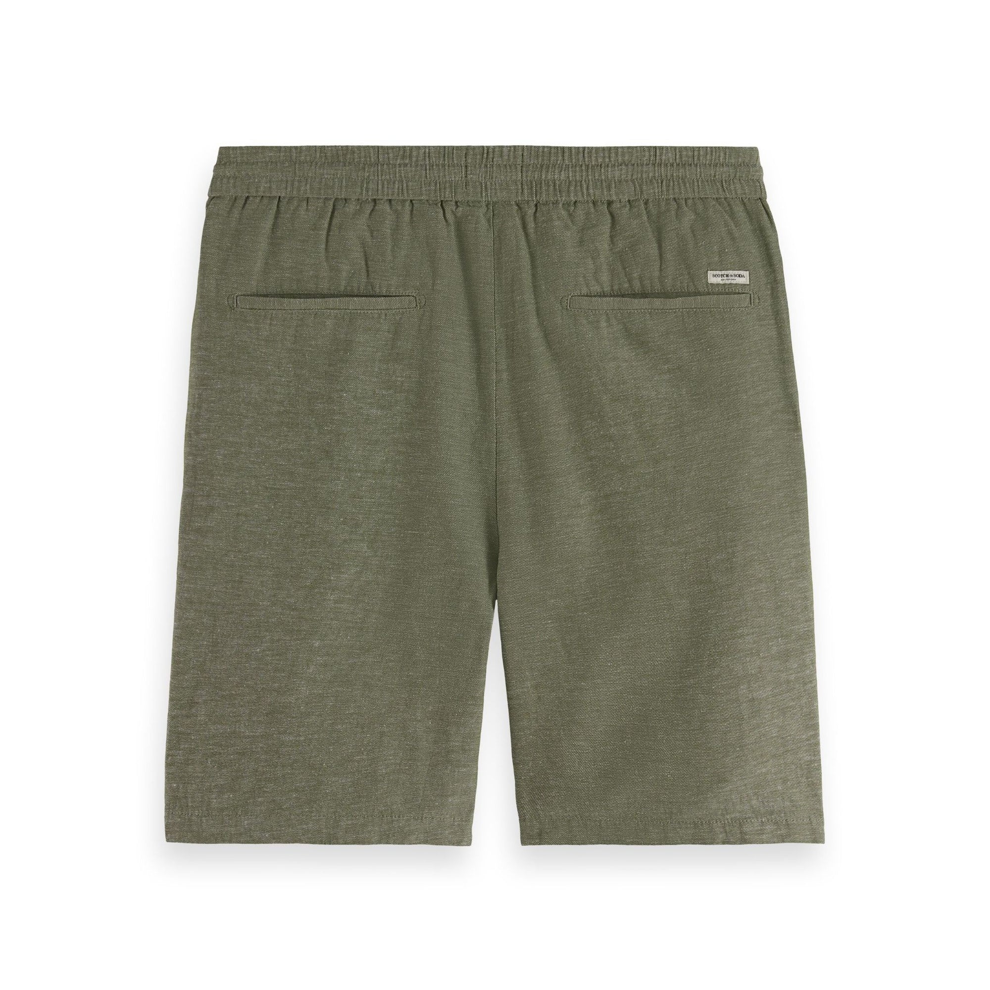 Army Fave Cotton And Linen Twill Bermuda