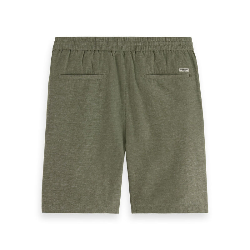 Army Fave Cotton And Linen Twill Bermuda