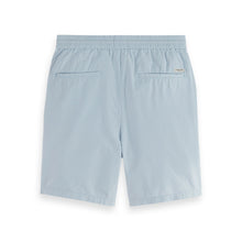 Blue Fave Cotton And Linen Twill Bermuda