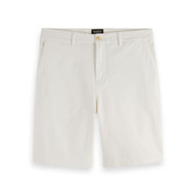 White Stuart Washed Cotton Twill Chino Short