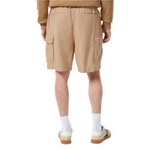 Beige Cotton-Linen Relaxed Fit Cargo Short