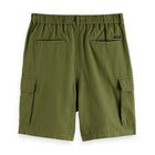 Army Cotton-Linen Relaxed Fit Cargo Short