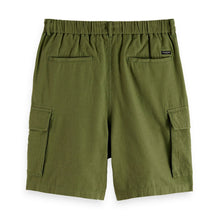 Army Cotton-Linen Relaxed Fit Cargo Short
