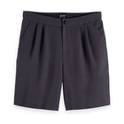 Black Twilt - Pleated Sateen Bermuda Short