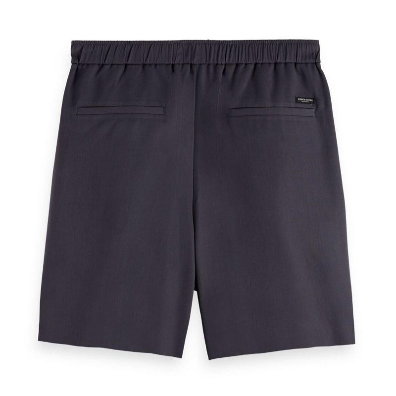 Black Twilt - Pleated Sateen Bermuda Short