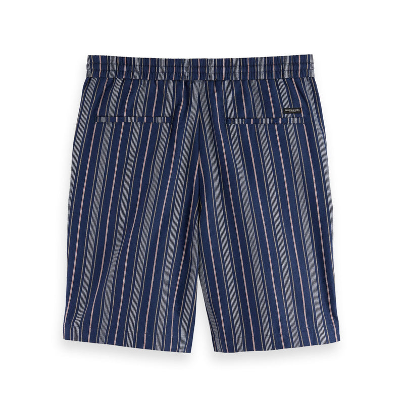 Navy Fave - Relaxed Fit Cotton-Linen Bermuda Short