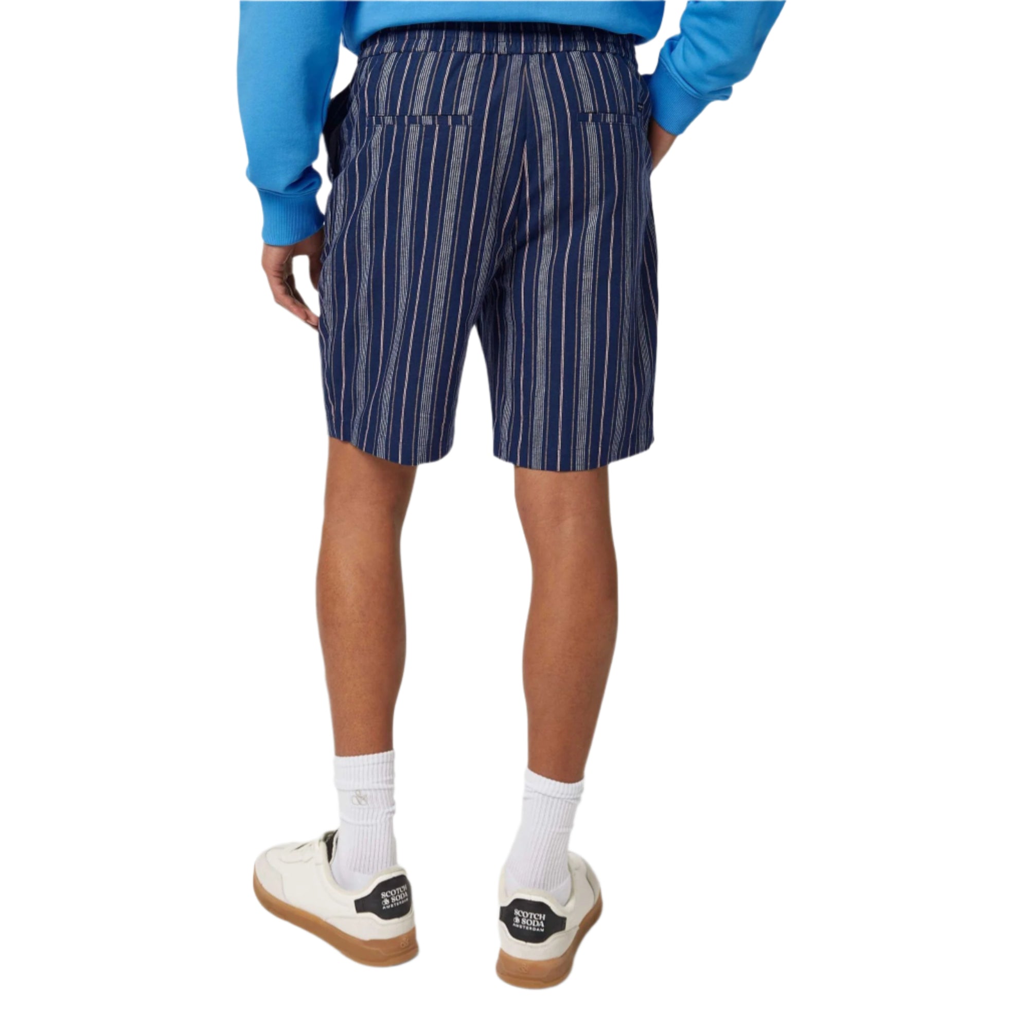 Navy Fave - Relaxed Fit Cotton-Linen Bermuda Short