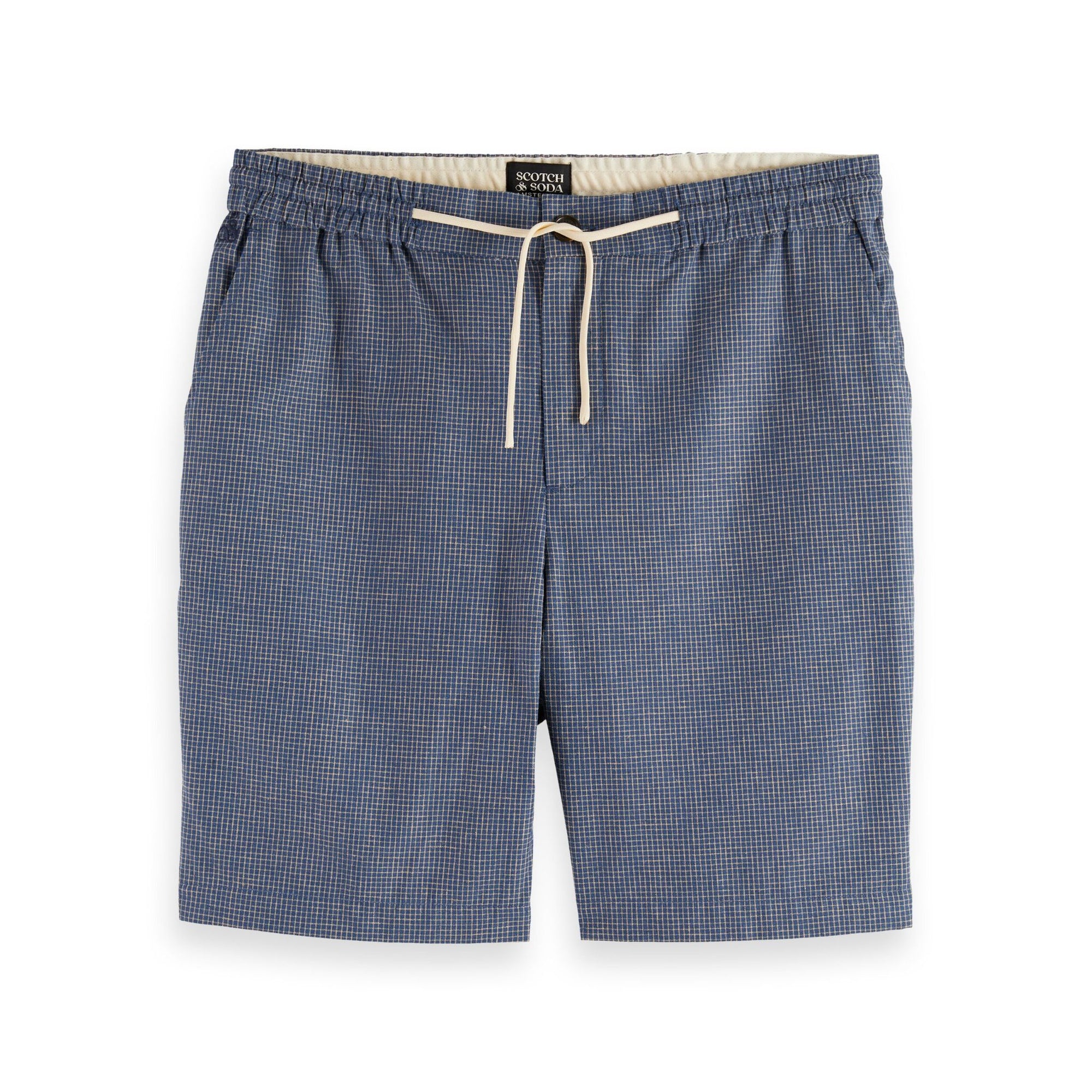 Blue Fave - Relaxed Fit Cotton-Linen Bermuda Short