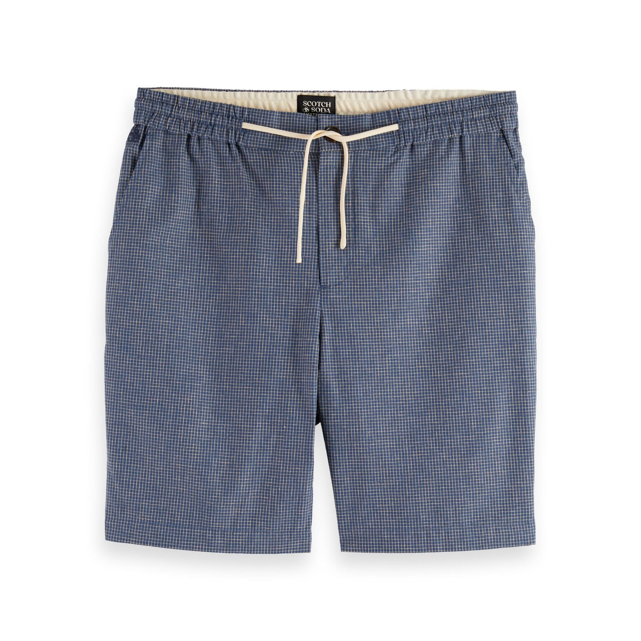 Blue Fave - Relaxed Fit Cotton-Linen Bermuda Short