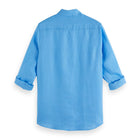 Blue Regular Fit Linen Shirt