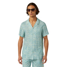 Green Aop Short-Sleeved Regular Fit Viscose Shirt