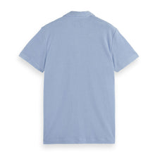 Blue Short-Sleeved Regular Fit Towelling Shirt