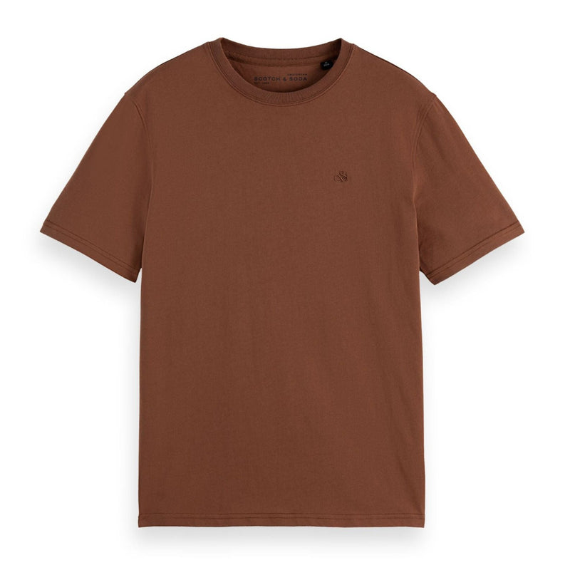 Brown Regular Fit Logo T-Shirt