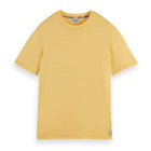 Yellow Regular Fit Melange T-Shirt