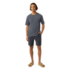 Black Relaxed-Fit Raw Edge T-Shirt