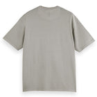 Gray Relaxed-Fit 3 Crosses Garment-Dyed T-Shirt