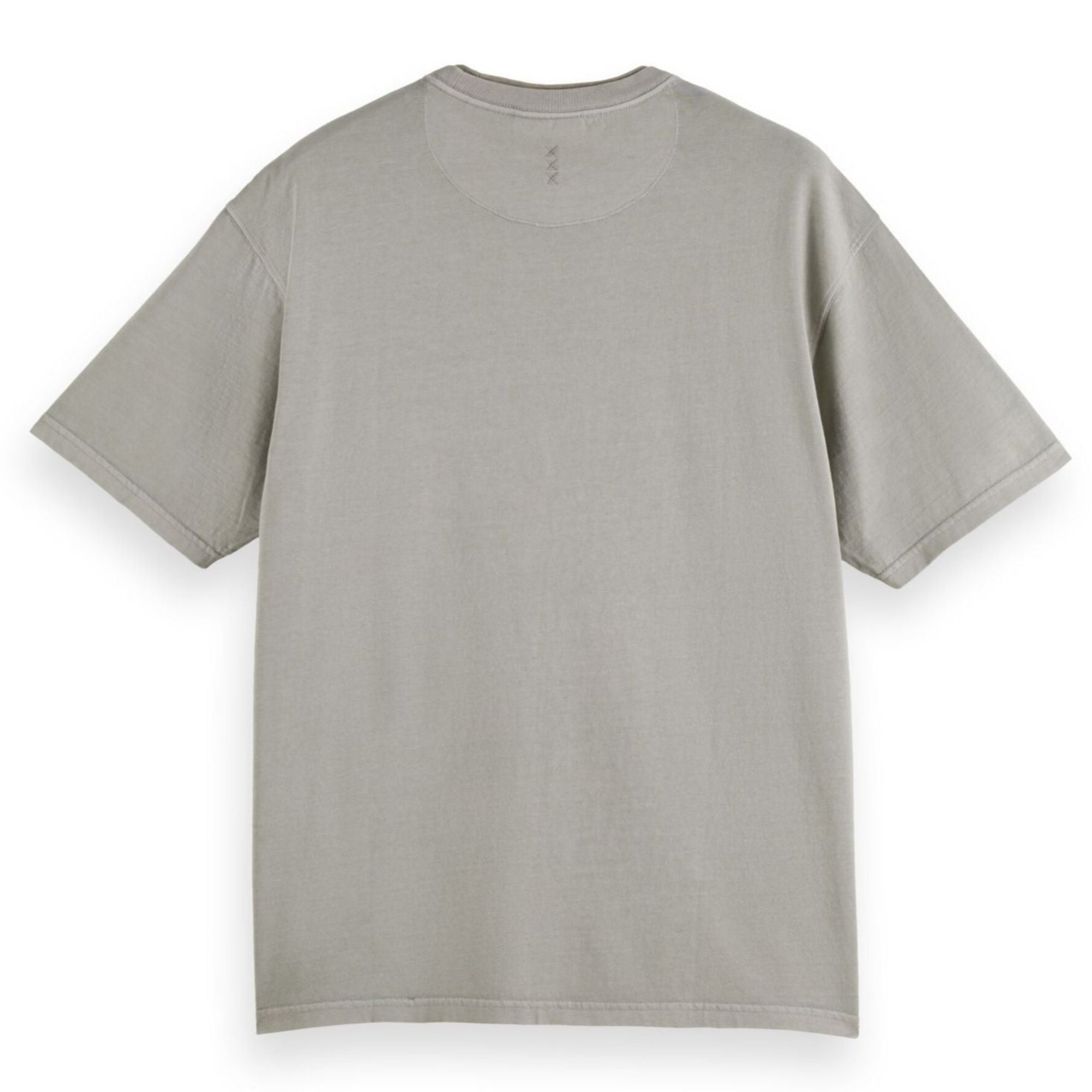 Gray Relaxed-Fit 3 Crosses Garment-Dyed T-Shirt