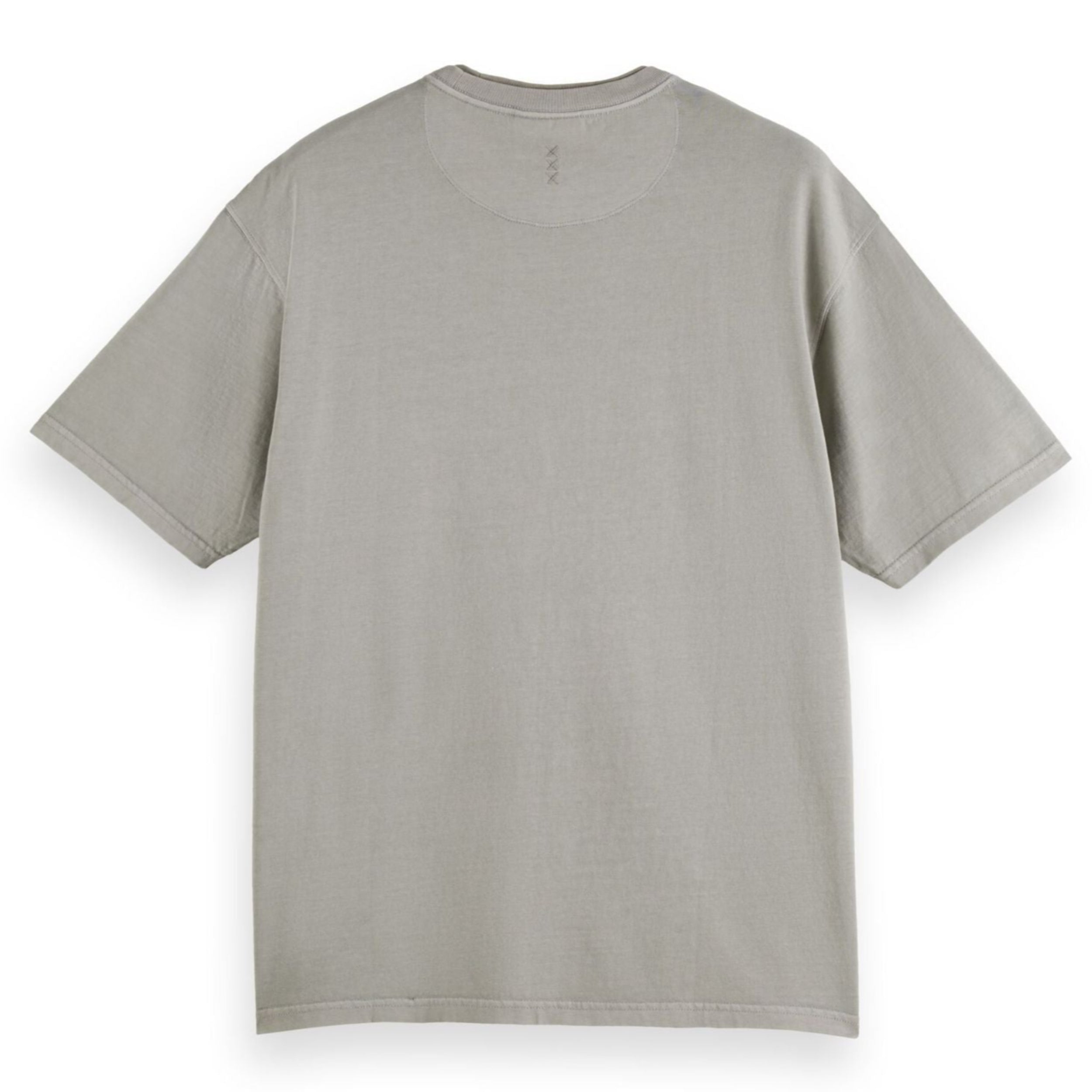 Gray Relaxed-Fit 3 Crosses Garment-Dyed T-Shirt