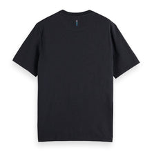 Black Regular Fit 3 Crosses Cotton-Linen T-Shirt
