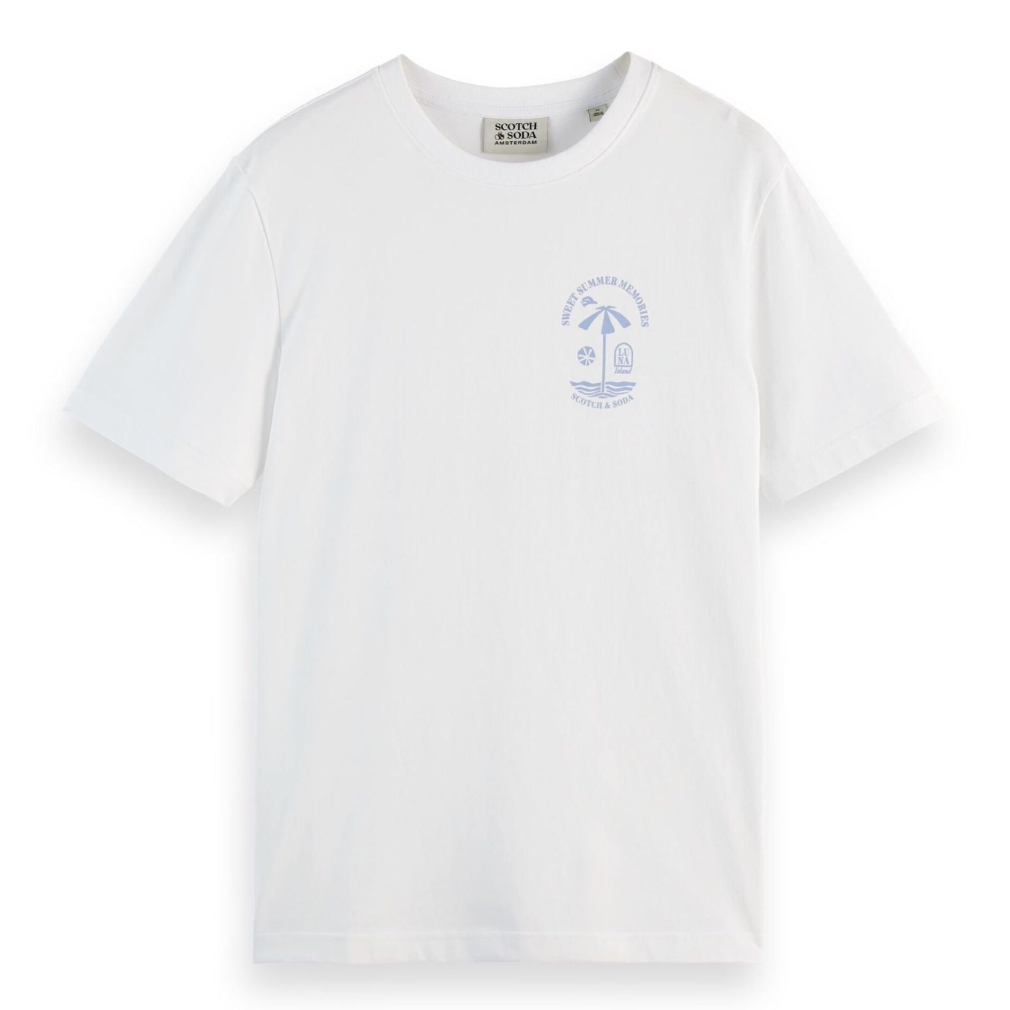 White Regular Fit Left Chest Logo T-Shirt