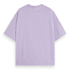 Lavender Loose Fit Front Chest Artwork T-Shirt