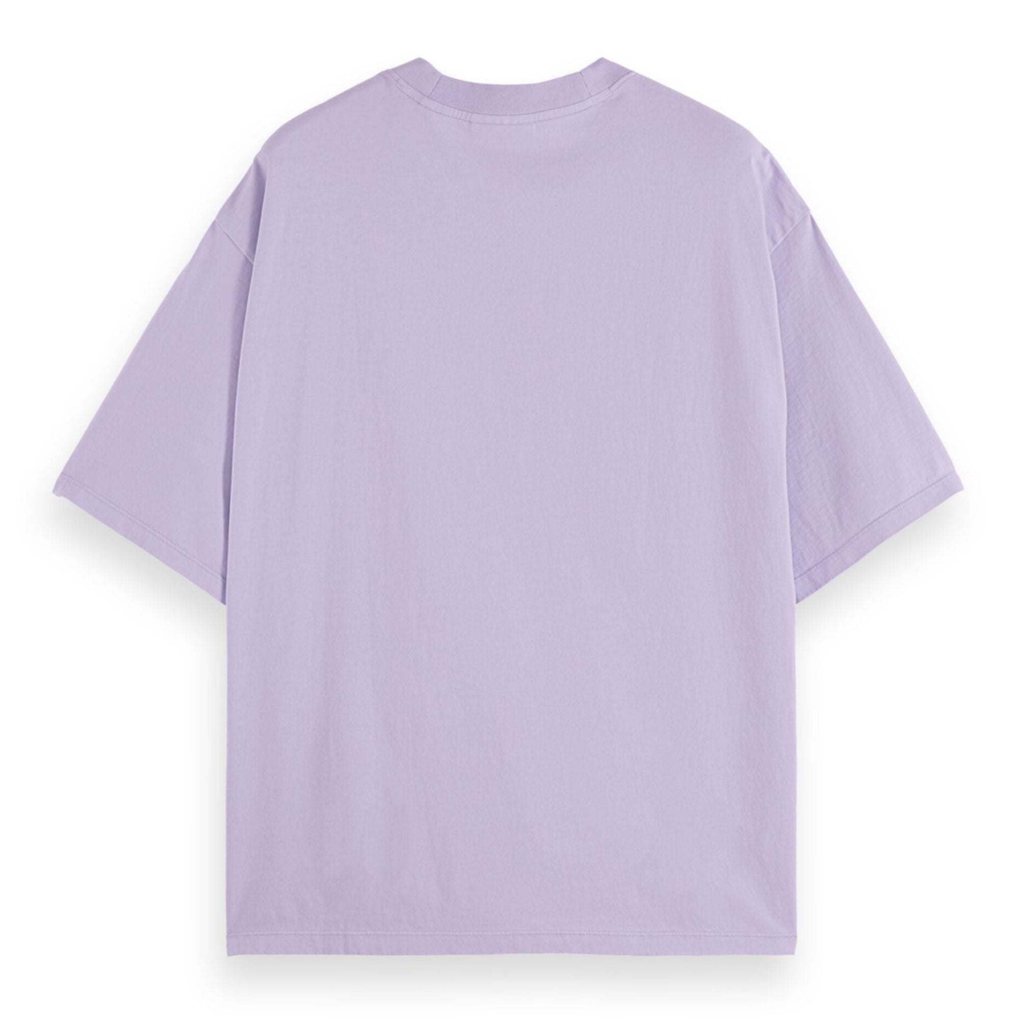 Lavender Loose Fit Front Chest Artwork T-Shirt