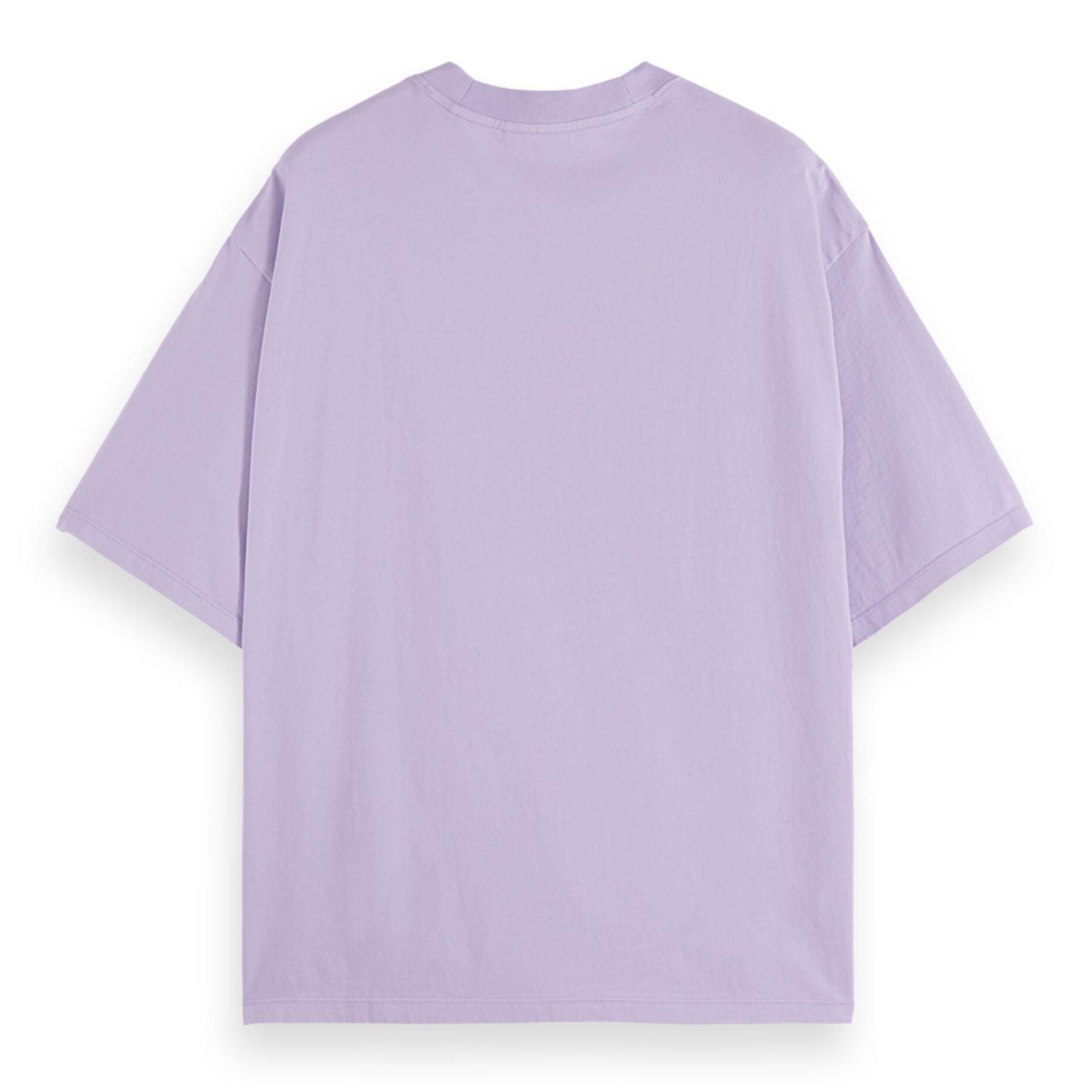 Lavender Loose Fit Front Chest Artwork T-Shirt
