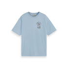 Blue Regular Fit Front And Back Artwork T-Shirt