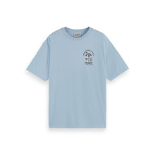 Blue Regular Fit Front And Back Artwork T-Shirt