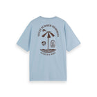 Blue Regular Fit Front And Back Artwork T-Shirt