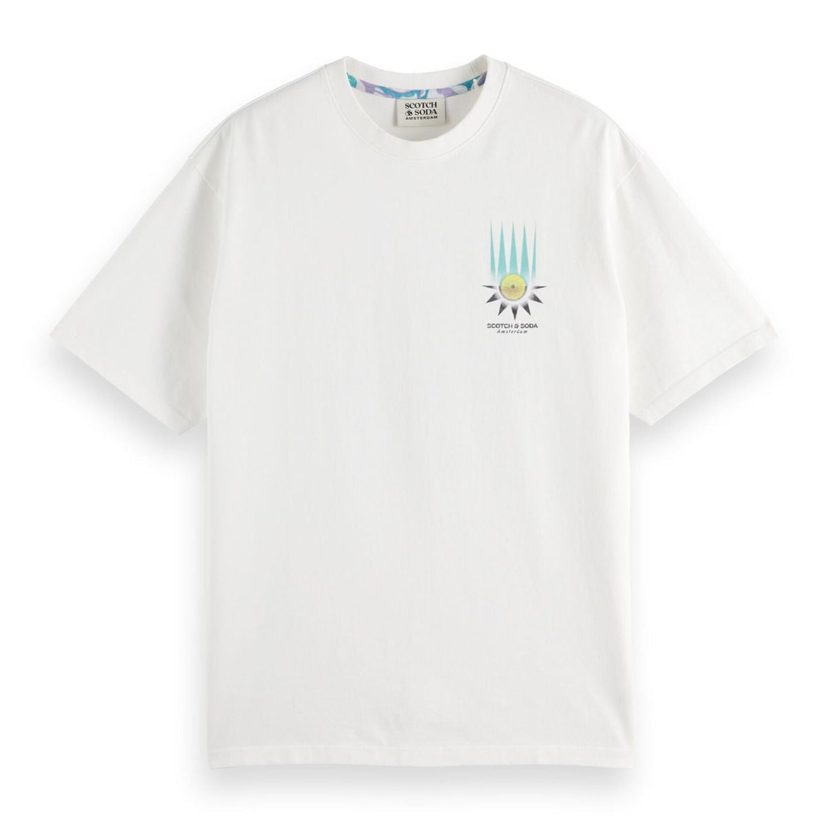 White Relaxed-Fit Front And Back Artwork T-Shirt