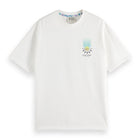 White Relaxed-Fit Front And Back Artwork T-Shirt
