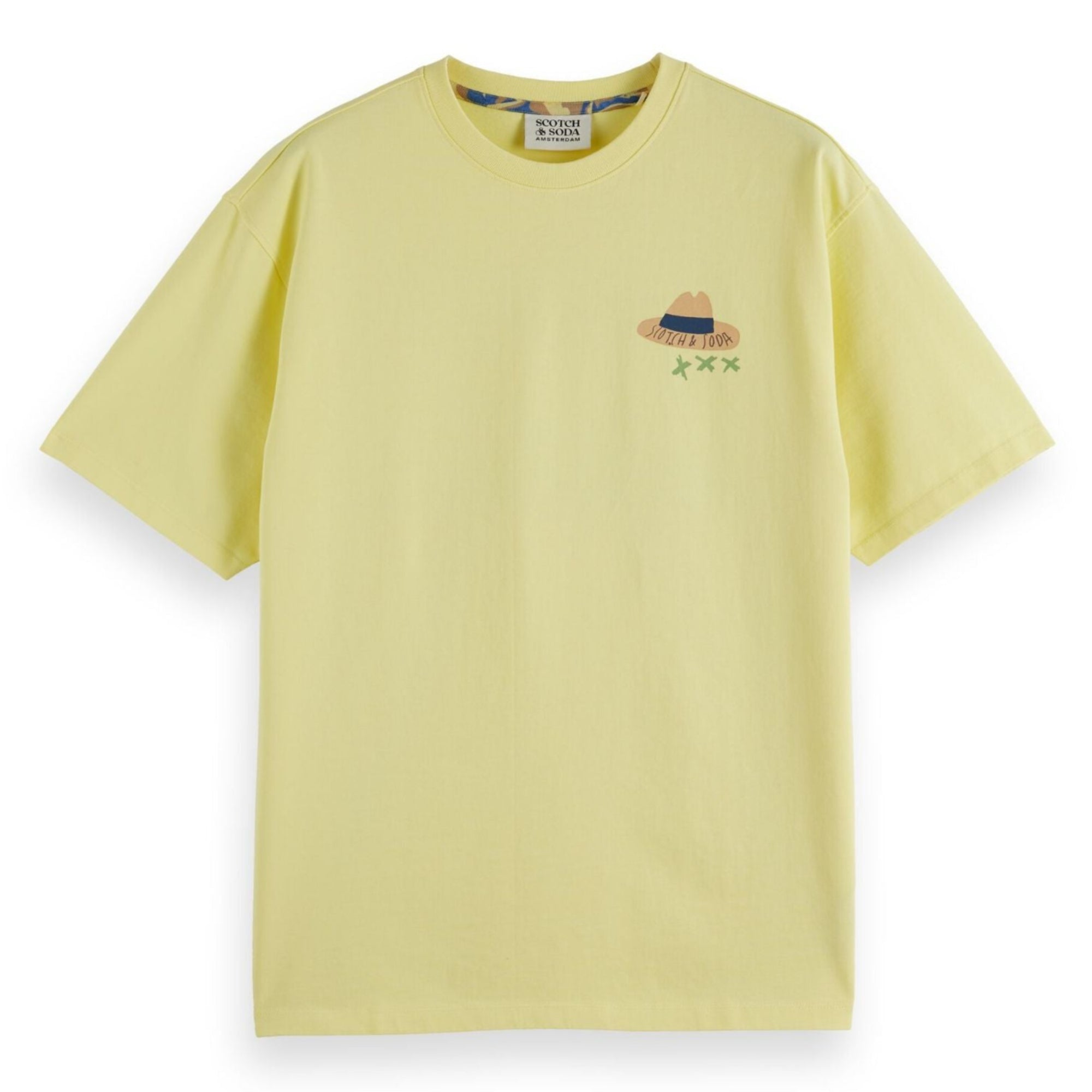Yellow Relaxed-Fit Front And Back Artwork T-Shirt