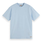 Blue Relaxed-Fit Towelling Striped T-Shirt